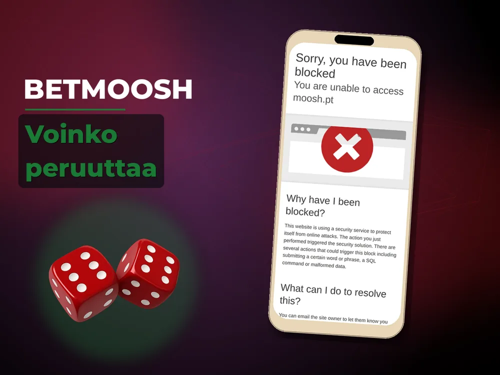 Betmoosh - Voinko peruuttaa
