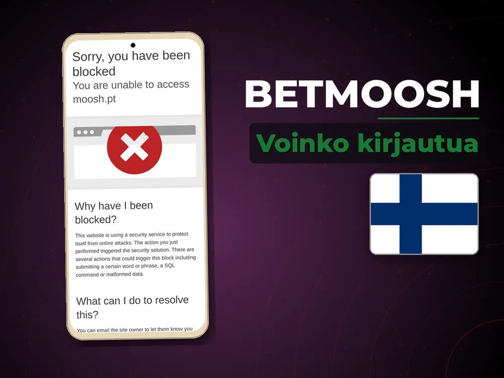 Betmoosh - Voinko kirjautua