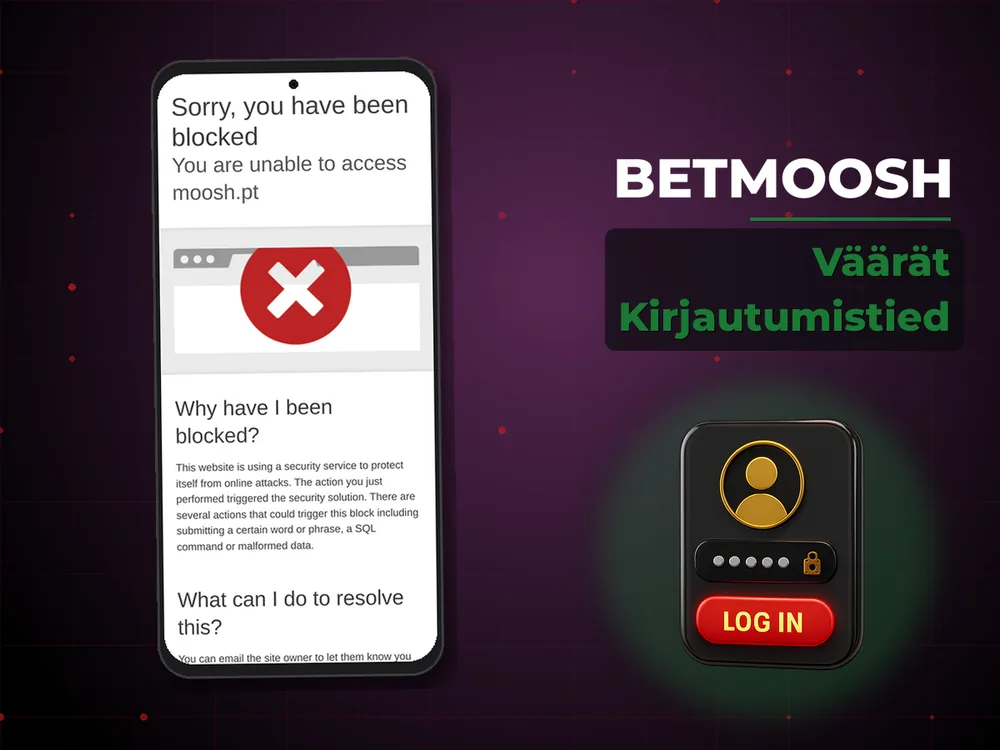 Betmoosh - Väärät Kirjautumistied
