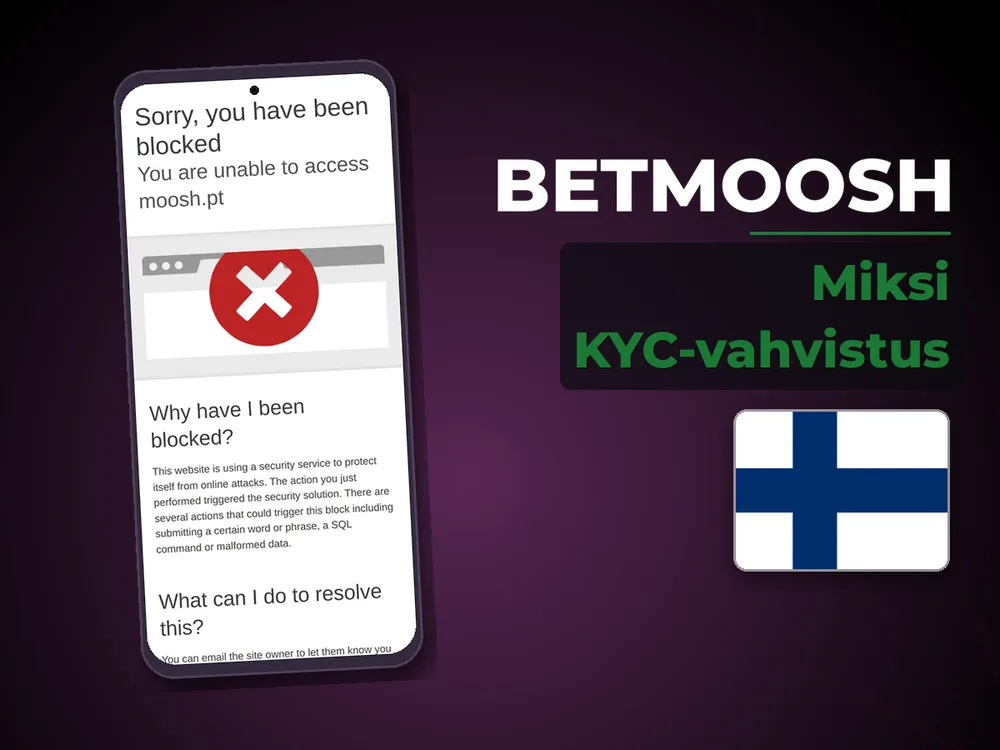 Betmoosh - Miksi KYC-vahvistus