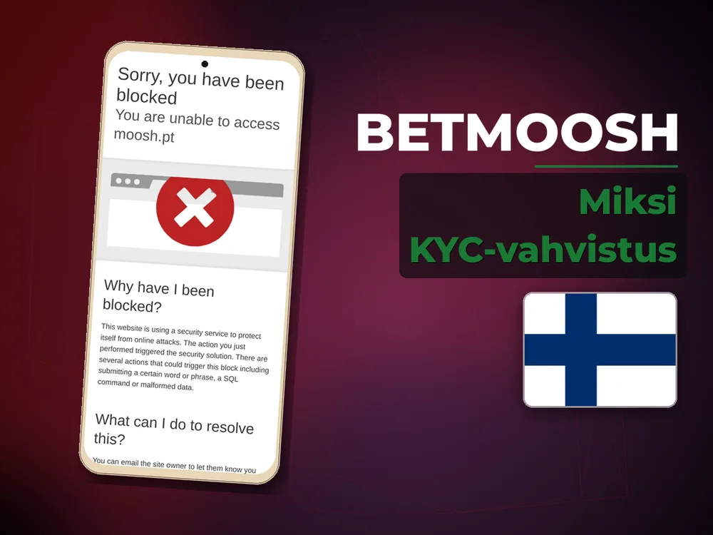 Betmoosh - Miksi KYC-vahvistus